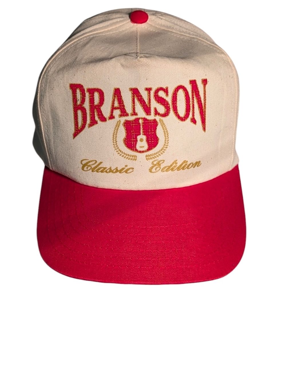 Branson Classic Edition Red and Cream Trucker Hat